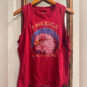 Shyanne Red Graphic Tank Top